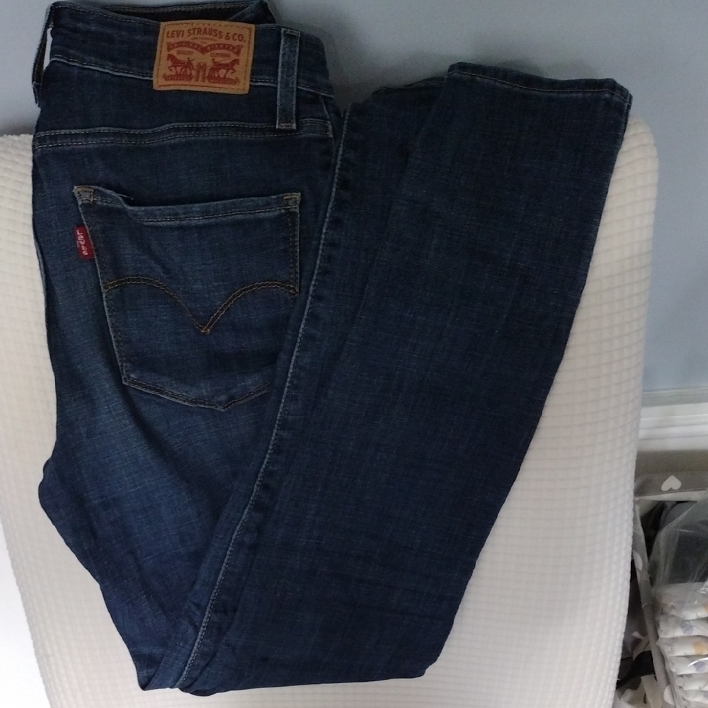 Levi's 721 High Rise Skinny Dark Blue Jeans